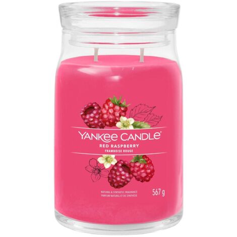 Yankee Candle Signature Bougie Parfumée Rose Framboise Rouge
