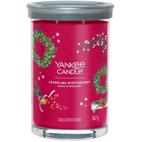 Yankee Candle Signature Candela in Tumbler Grande Sparkling Winterberry 100 Ore