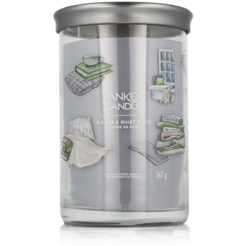 YANKEE CANDLE SIGNATURE PARFÜMKERZE Große Becherkerze mit langer Brenndauer an ruhigem und ruhigem Ort M LAN