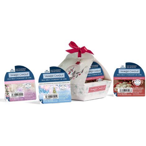 Yankee candle - snow globe wonderland scented wax gift set 220g