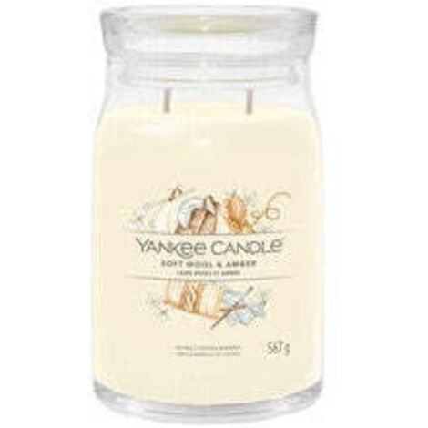 Yankee candle - soft wool amber signature candle soft wool and amber 3680g