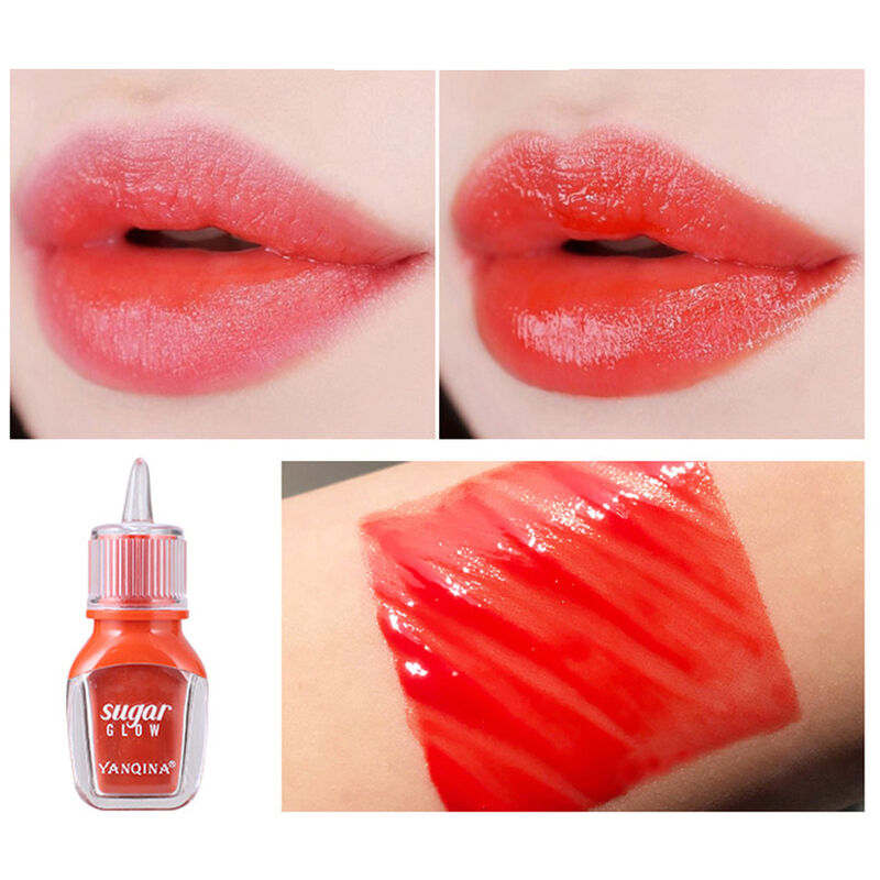 Yanqina Hydratation Longue Duree Brillant A Levres Maquillage Couleur-Sejour Antiadhesif Impermeable A L'Eau Unfade Hydratant Baume A Levres Couleur
