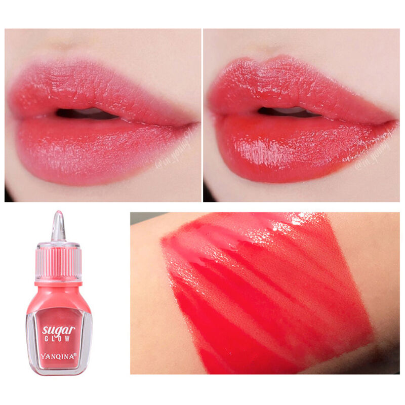 Yanqina Hydratation Longue Duree Brillant A Levres Maquillage Couleur-Sejour Antiadhesif Impermeable A L'Eau Unfade Hydratant Baume A Levres Couleur