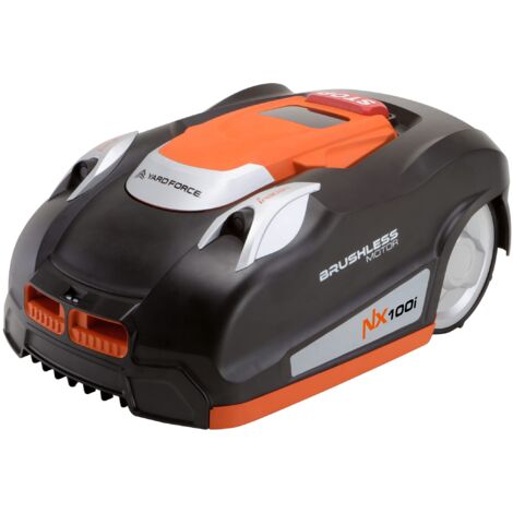 YARD FORCE Robot tosaerba NX100i fino a 1000 m² - Tosaerba autoportante con controllo app, sensore ultrasonico iRadar, programmazione multizona, pannello di controllo LCD con tastierino numerico