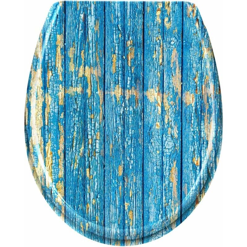 Yardin - Abattants de toilettes pour adultes, abattant de toilettes, siège de toilettes de taille universelle 45 x 38 cm en plastique dur avec
