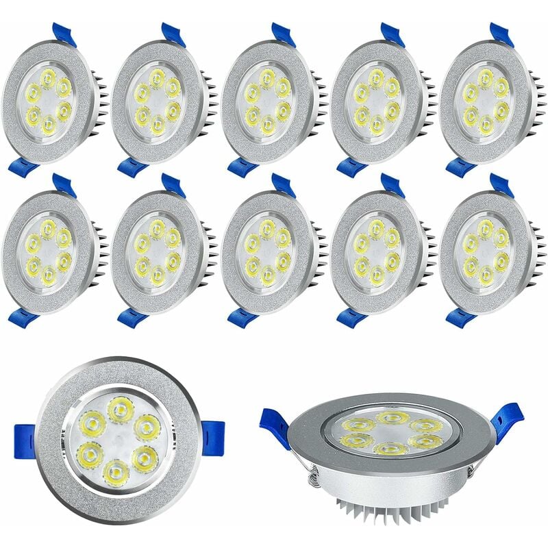 Spots encastrables led 20 x 3 w Spots encastrables Spots de plafond Plafonnier encastré orientable Ampoule à encastrer Blanc froid - Yardin