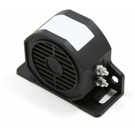 Yarona Klaxon de marche arrière étanche alarme de secours super fort pour voiture moteur 30 W 110 dB 12 V-80 V DC, modèle : noir