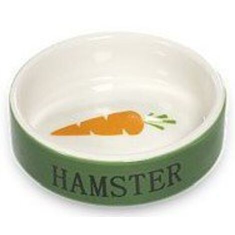 Yarro Cuenco de cerámica para hámster/ratón 8,5 x 3 cm - Verde