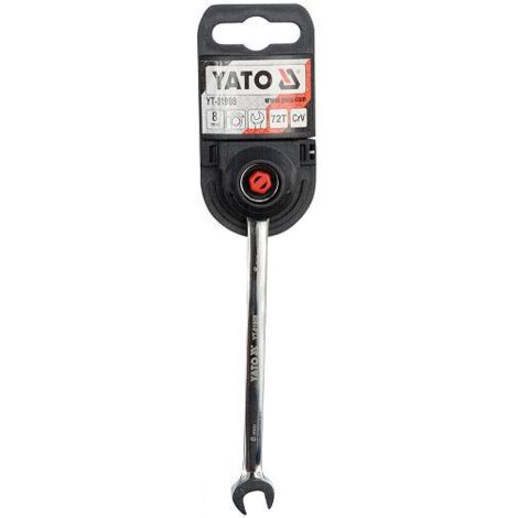 YATO 01908 YT-COMBINAISON-CLÉ À CLIQUET 8 MM YT-01908