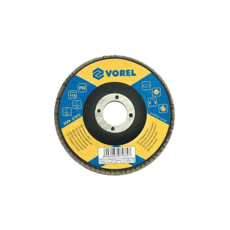 Lot De 20 Fächerschleifscheibe Diamètre 125 Mm Grain 120 Yato