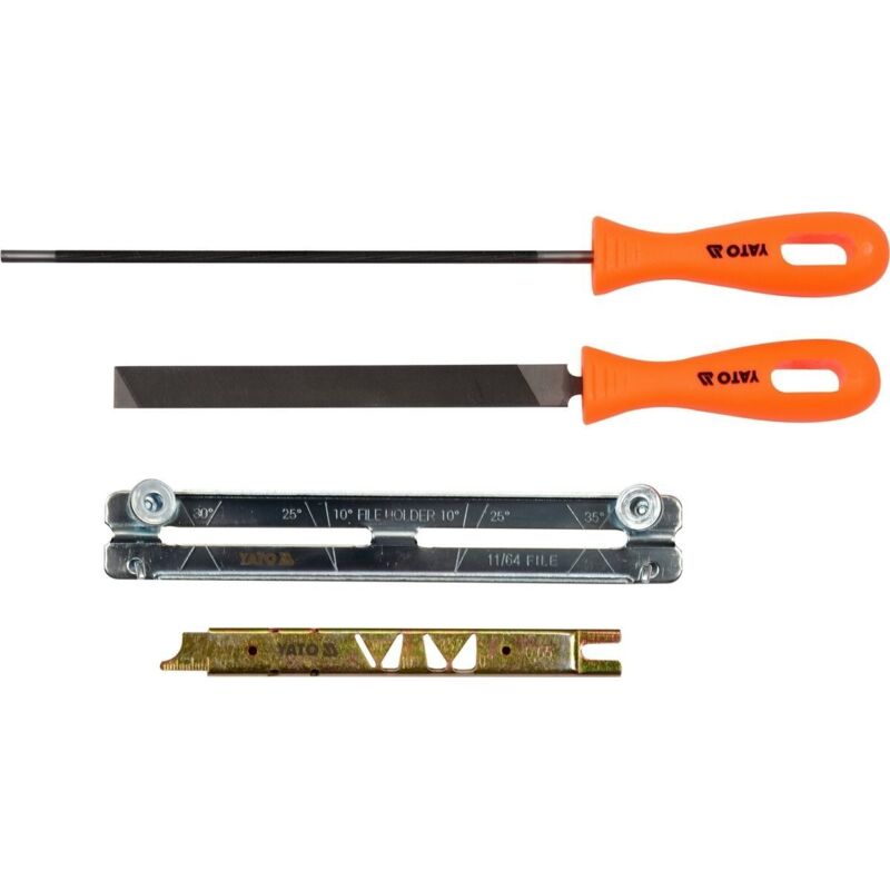 Image of Kettenschärfset 4,5 mm 4-teilig YT-85041 Yato