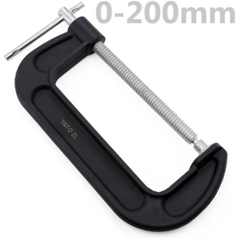 Yato® C Schraub-Zwinge 150 mm C-Zwinge Schraub-Knecht Fixier-Zwingen Spann-Zwinge YT-64256