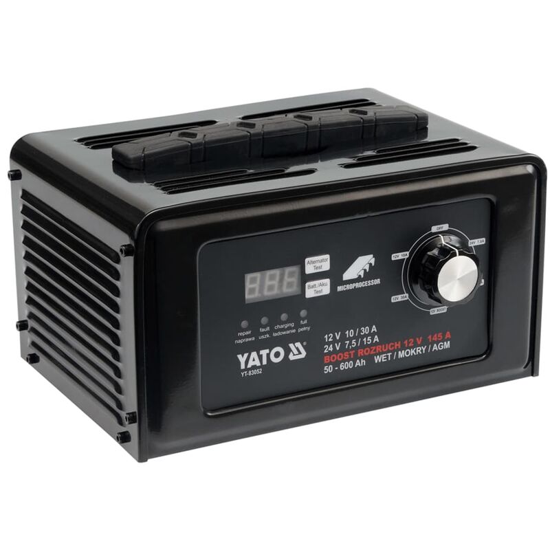 

Cargador de batería digital y puesta en marcha 12/24 V 30 A 230 V - Yato