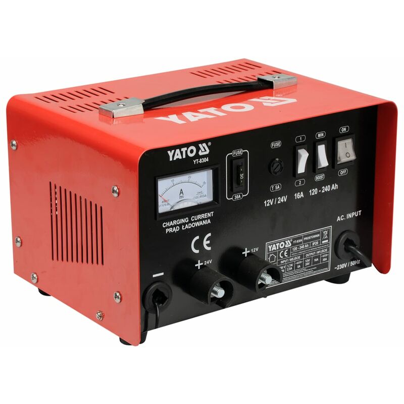 

Cargador de batería 12/24 V 16 A 230 V - Yato