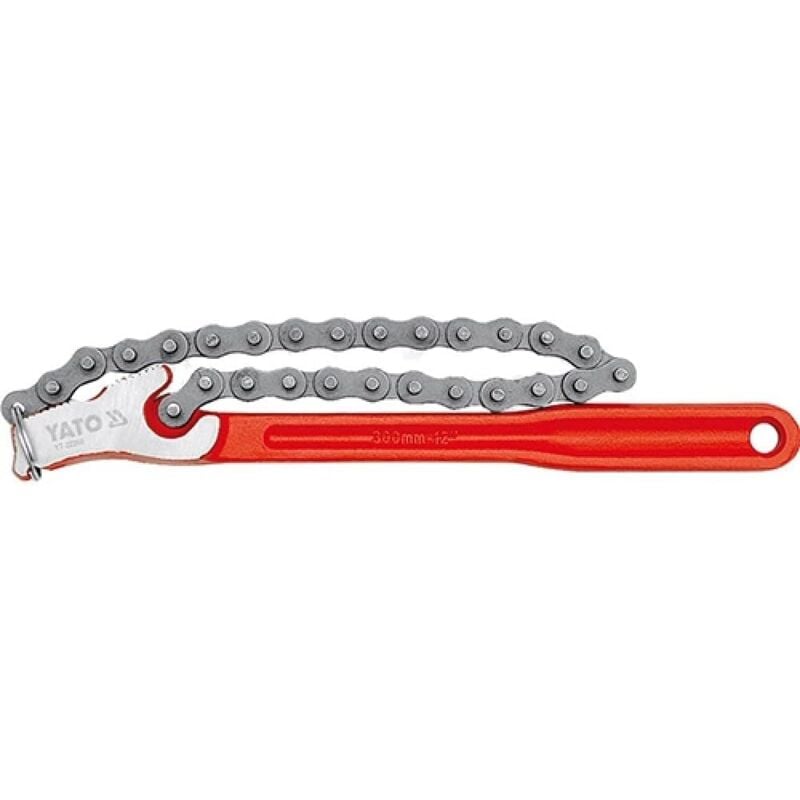 Yato professional pipe chain wrench 300mm long for pipes up to 4