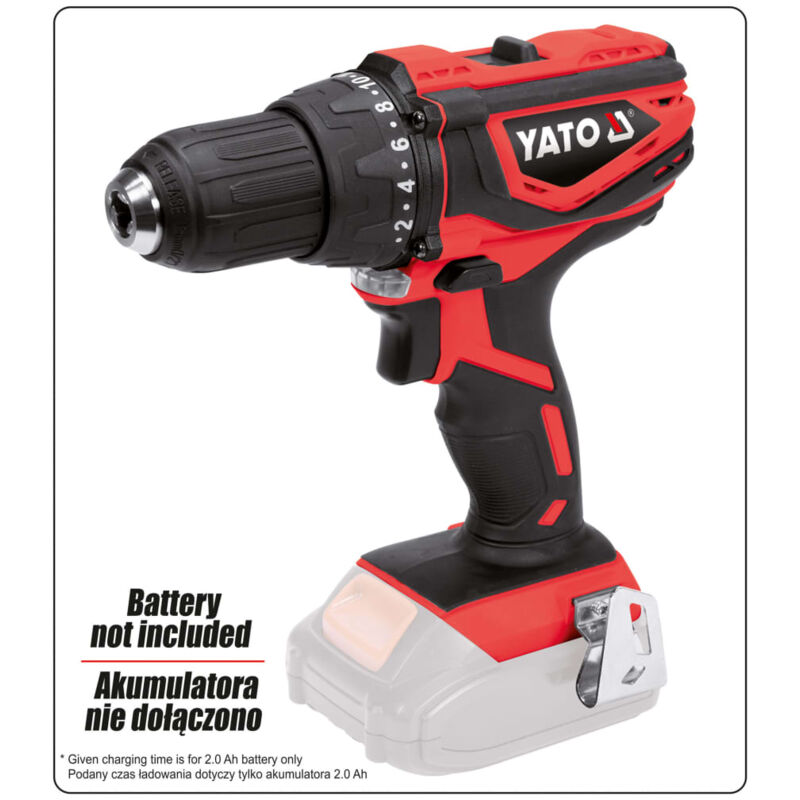 

Destornillador sin batería 18V 40Nm - Yato