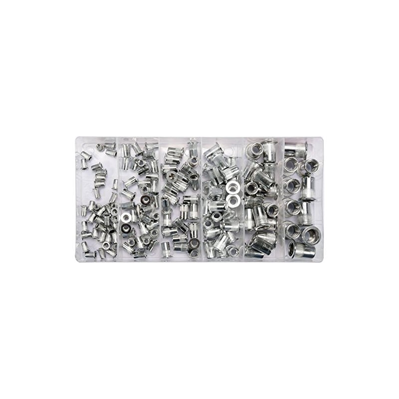 Yato - rivets FILETéS écrous mix tailles lot de 150, M3-M10