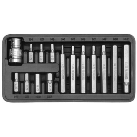 YATO EMBOUT HEXAGONAL 15 pièces YT-0413