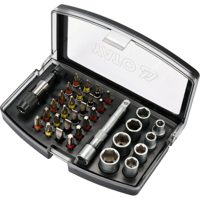 Image of Yato - schraubendreher- und steckschlüsselsatz 34-TEILIG YT-04623