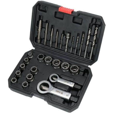 Yato – Extracteur de vis 6 pièces YT06037 – Acier de molybdène-chrome – Dimensions 6 à 16 mm – Pour goujons endommagés