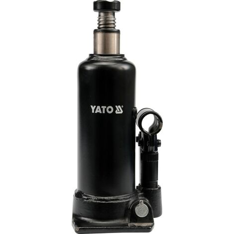 YATO Hydraulischer Wagenheber Stempelwagenheber 5T Flaschenwagenheber hydraulisch 2 Stufig