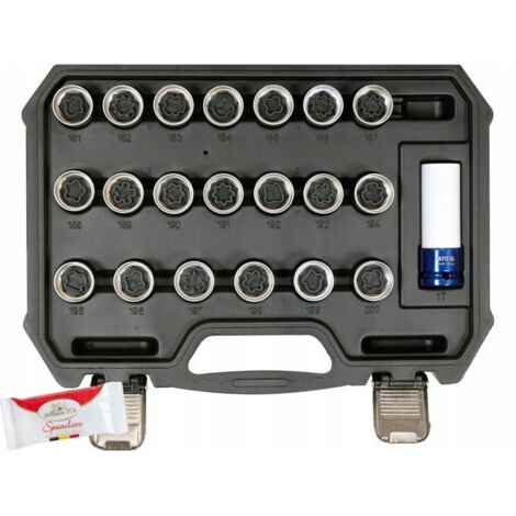 Yato Juego de Llaves de Vaso YT-060306 1/2" 21 Piezas