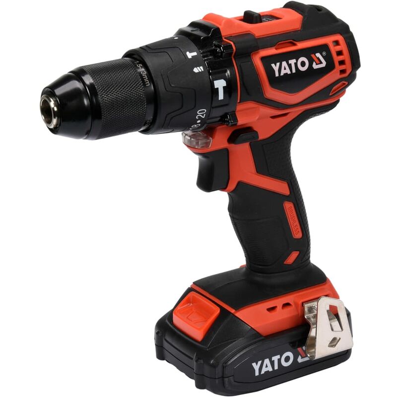 

Martillo perforador sin escobillas batería Li-ion 2,0Ah 18V 42Nm - Yato
