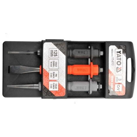 YATO MINI CISEAUX ET POINÇONS 3 pièces 4713