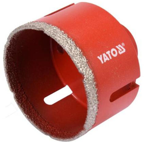 YATO, modelo YT-60447, Broca de diamante, 1 pieza, ideal para perforar materiales duros como concreto y cerámica, alta resistencia y durabilidad, herramienta profesional