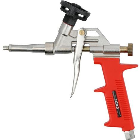 YATO, modelo YT-67423, Pistola para Espuma PU - Versión Corta, ideal para aplicaciones de sellado y aislamiento, herramienta profesional de alta calidad.