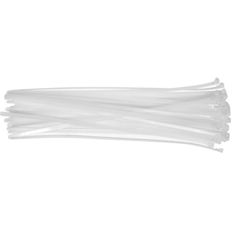 YATO, modelo YT-70667, Opaska plástica autoajustable 7,6400 mm, ideal para electricidad, fontanería y más, 50 piezas por paquete, resistente y fácil de usar.