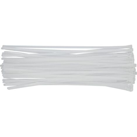 YATO, modelo YT-70668, Opaska plástica autoajustable 7,6450 mm, ideal para electricidad, fontanería y más, 50 piezas por paquete, resistente y fácil de usar.