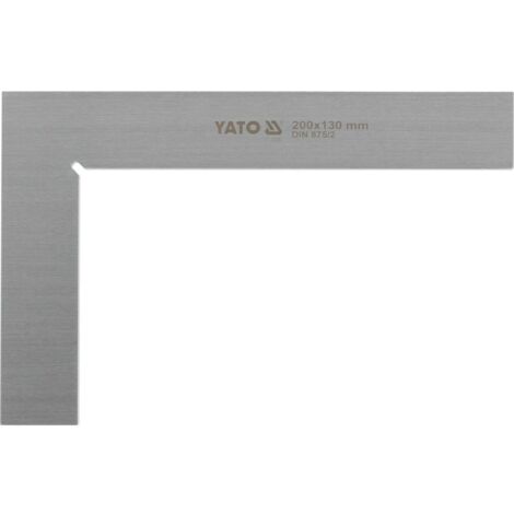 YATO, modelo YT-70753, Esquinero de herrero 200x130 mm, clase II, ideal para carpintería, metalurgia y construcción, herramienta profesional de alta precisión.