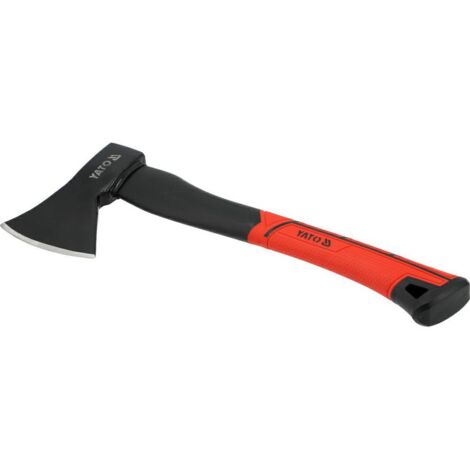 YATO, modelo YT-79974, Hacha 600g con mango de plástico, ideal para trabajos de precisión en carpintería y jardín, diseño ligero y ergonómico para mayor comodidad.