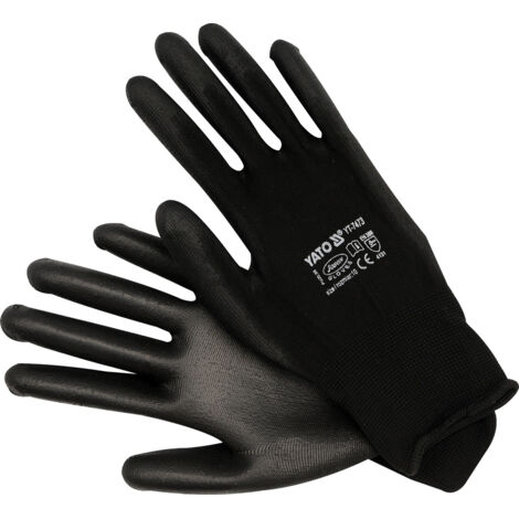 YATO NYLONHANDSCHUHE SCHWARZ 10 7473