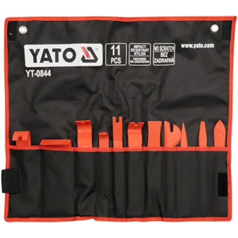 Professional car door panel trim removal tool set, no scratch (YT-0844) - Yato