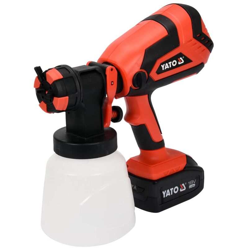 

Pistola pulverizadora con batería iones de litio 4,0Ah 18V 1L/min - Yato
