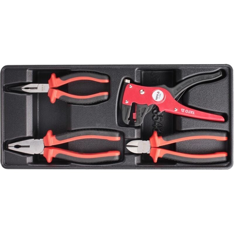 Image of Schubladeneinsatz-Satz mit 4-teiliger Zange. YT-55464 Yato
