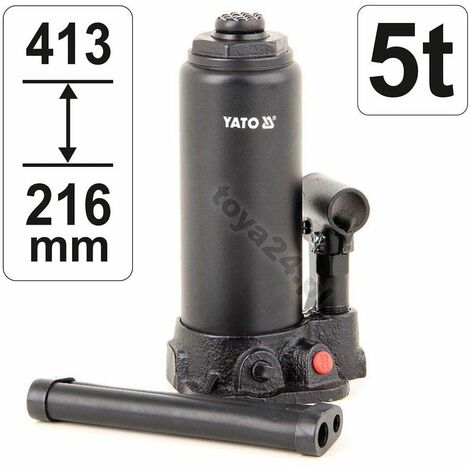 Yato YT-17001 Hydraulischer Stempelwagenheber 3T Kfz Auto Stempelheber 194-374mm