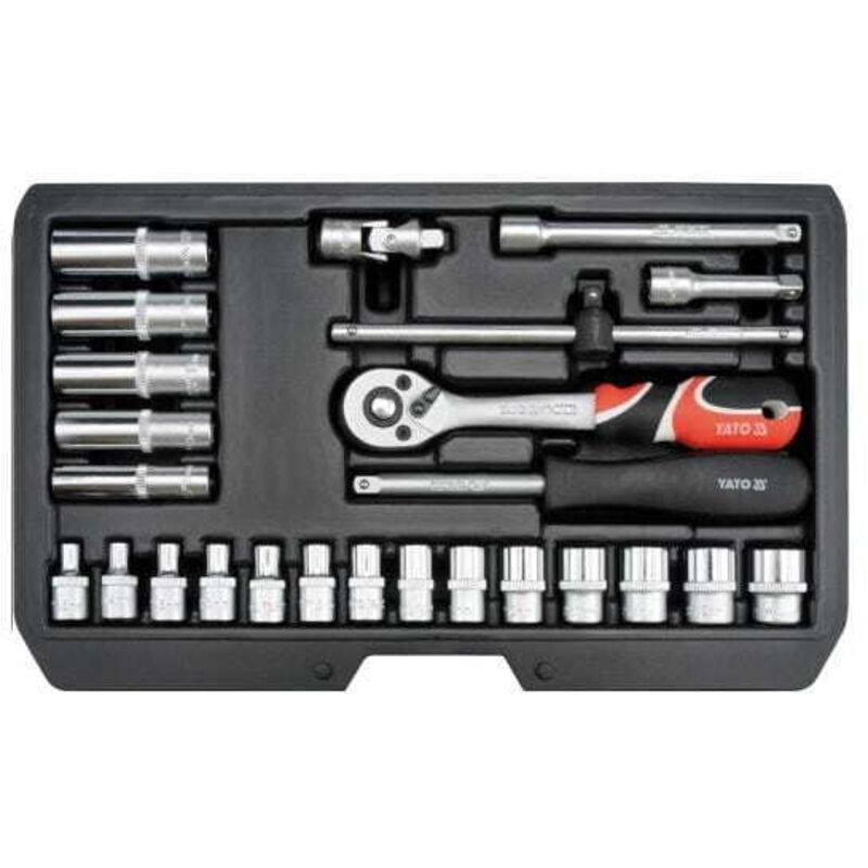 Image of Werkzeugsatz 1/4'''' 25-teilig YT-14461 Yato