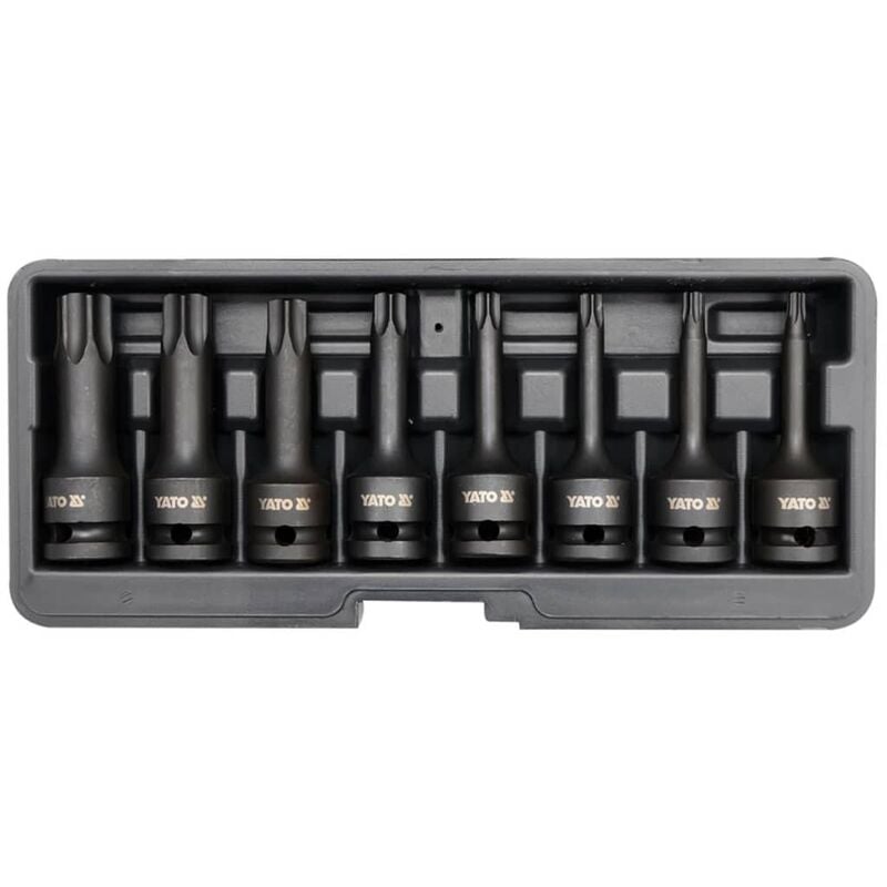 

YATO Set de 8 puntas de impacto Torx negro YT-1065