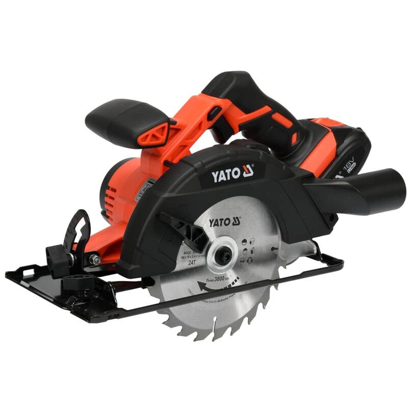 

Sierra circular con batería de iones de litio 2,0Ah 165 mm 18V - Yato