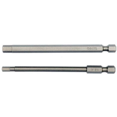 YATO SPITZE / BIT 1/4"" HEX 4x100mm + HEX 6x100mm 2St. 0495