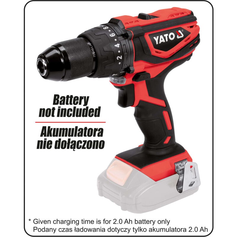 

YATO Taladro de impacto sin batería 18V 40Nm