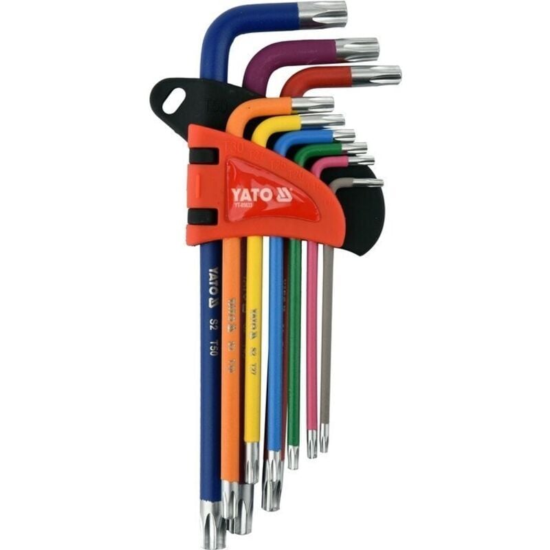 Image of Torx tr t10-t50 Schraubenschlüsselsatz 9-tlg. YT-05633 Yato