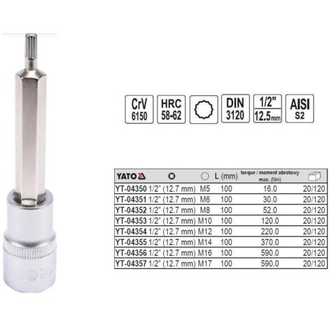 Yato YT-04357 punta del cacciavite de 1 pz.