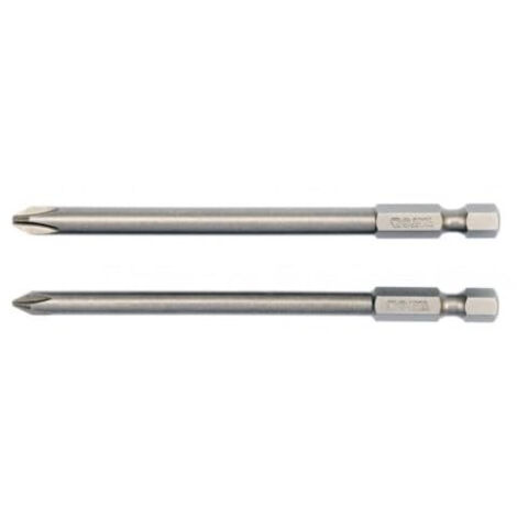 YATO YT-0488 - BITS LONGS EN CROIX PH1 X 100 MM PH2 X 100 MM YATO