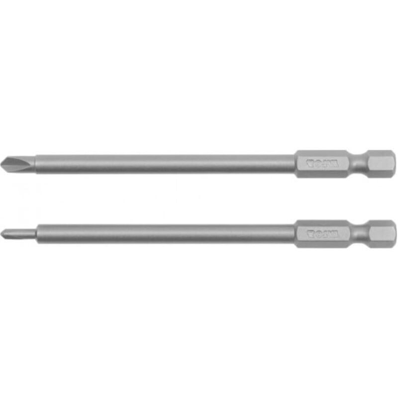 Image of YATO YT-0493 - Bits de Schraubendreher 2St. - triwing: nr0x100mm nr1x100mm 1/4 "Sechskant