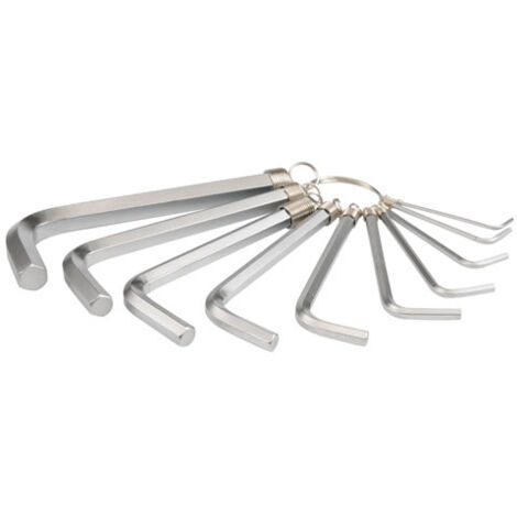 YATO YT-0504 CR-V6150 LOT DE 10 CLÉS ALLEN 1,5 À 10 MM