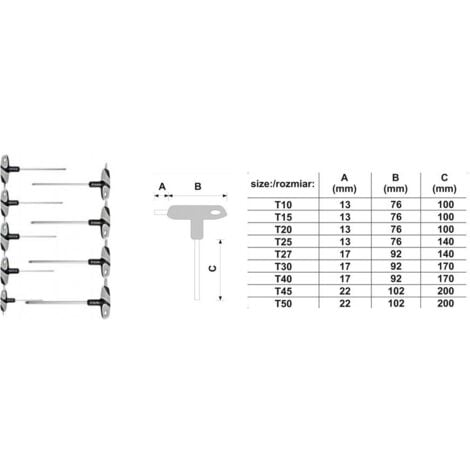 Yato YT-05615 Torx-Schlüssel